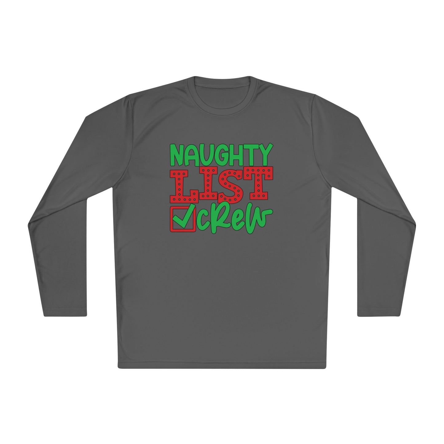 Naughty List Crew Adult Long Sleeve Tee