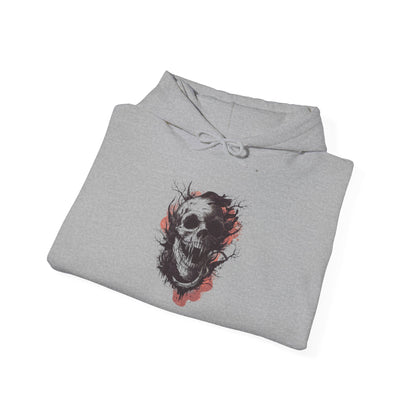 Creepy Skull in Tree Heavy Blend™ Hooded Sweatshirt