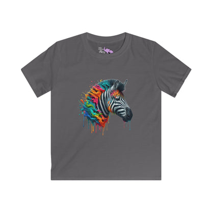 Colorful Zebra Youth Softstyle Tee