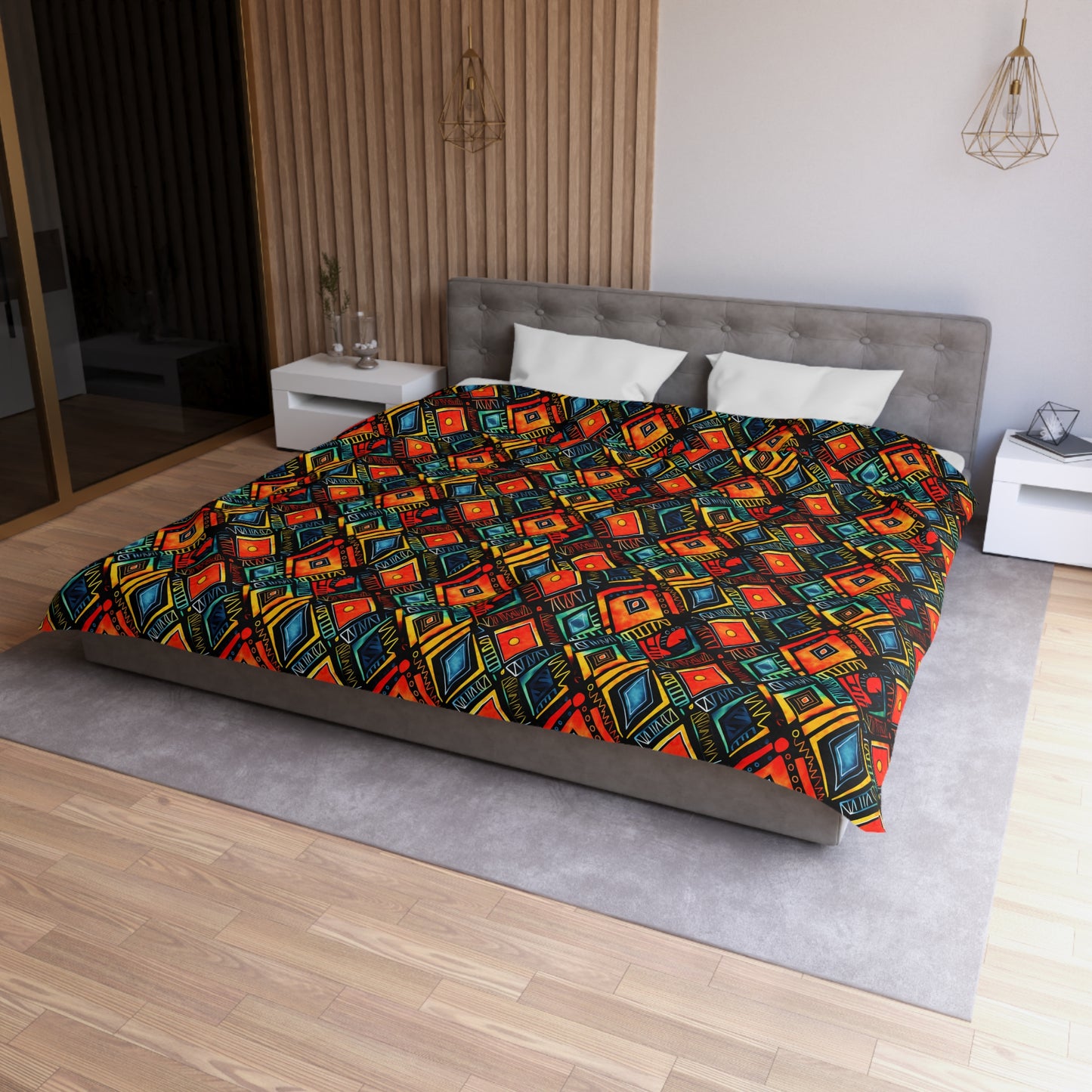 Abundance Rhythm Microfiber Duvet Cover