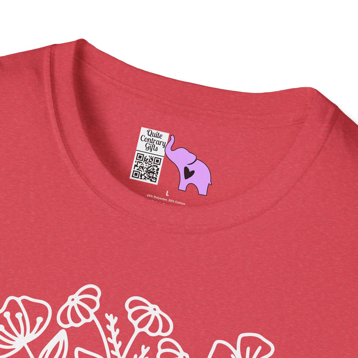 Just One More Chapter (Flowers and Open Book) Adult T-shirt