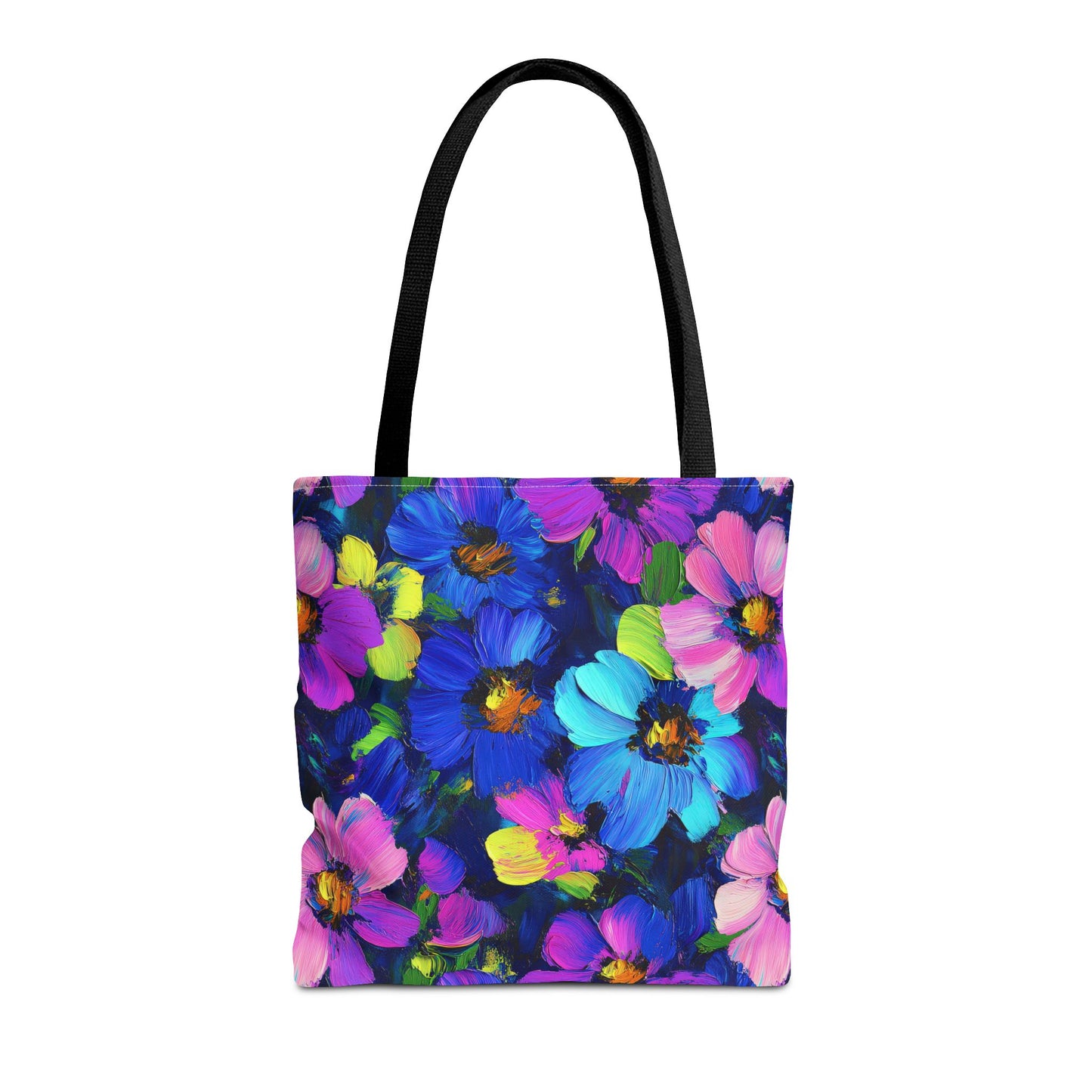 Watercolor Daisies Canvas Tote Bag
