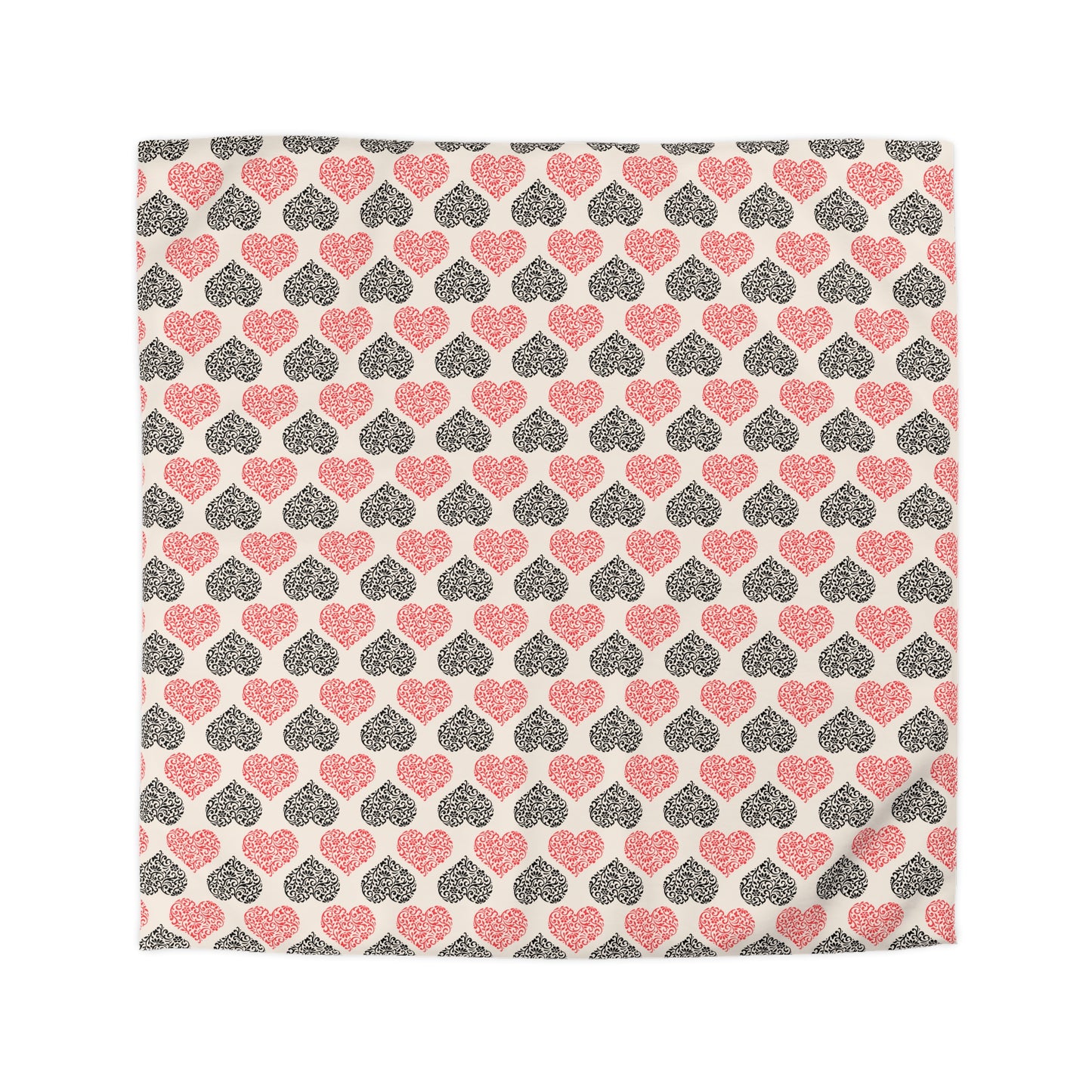 Rustic Hearts Microfiber Duvet Cover