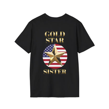Gold Star Sister Forever Proud Adult T-shirt