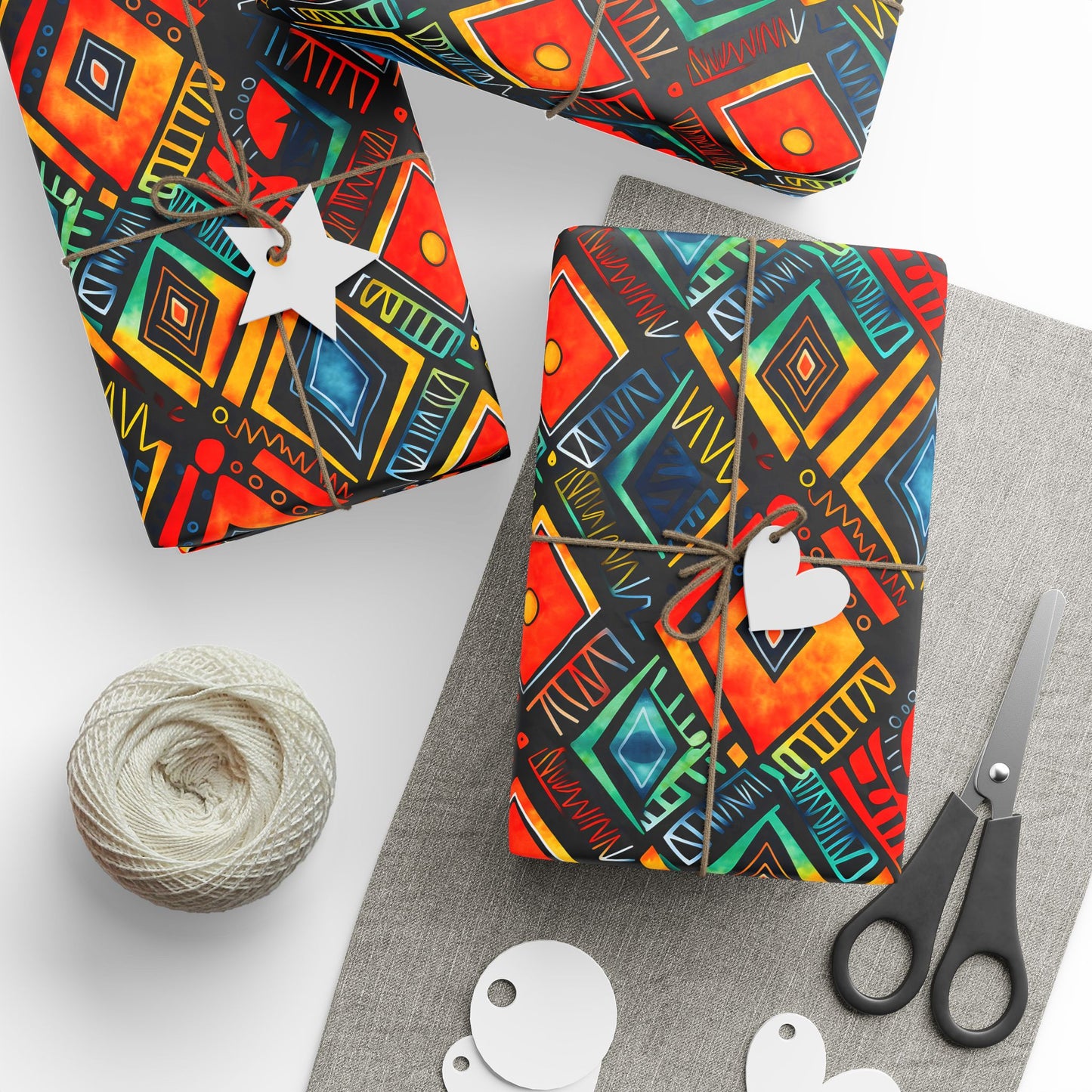 Abundance Rhythm Kwanzaa Wrapping Paper