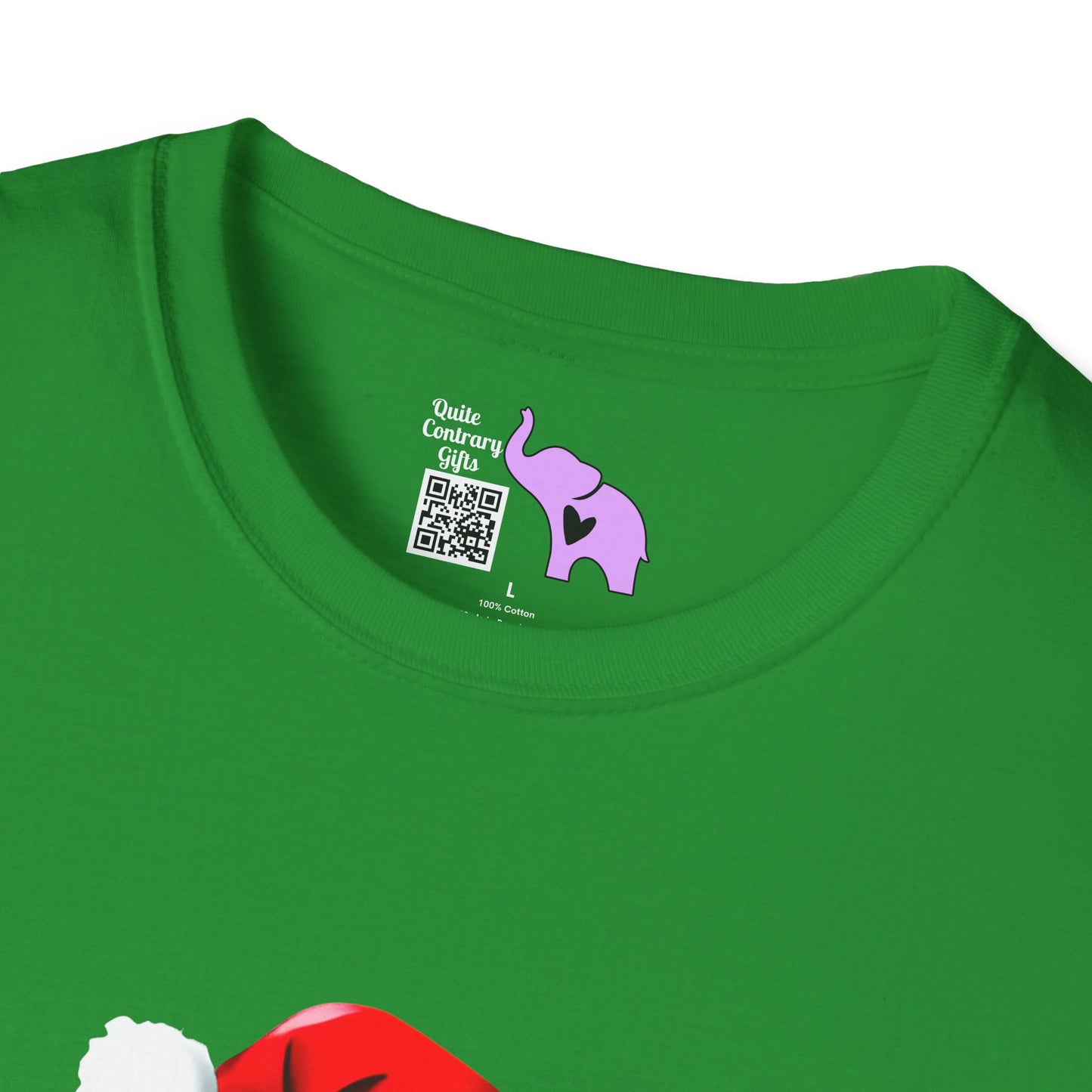 Santa Kitten Adult T-shirt