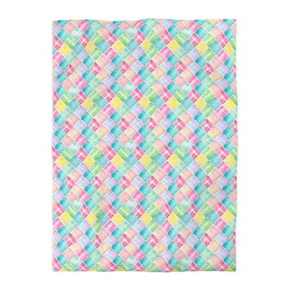 Watercolor Weave Microfiber Duvet Cover