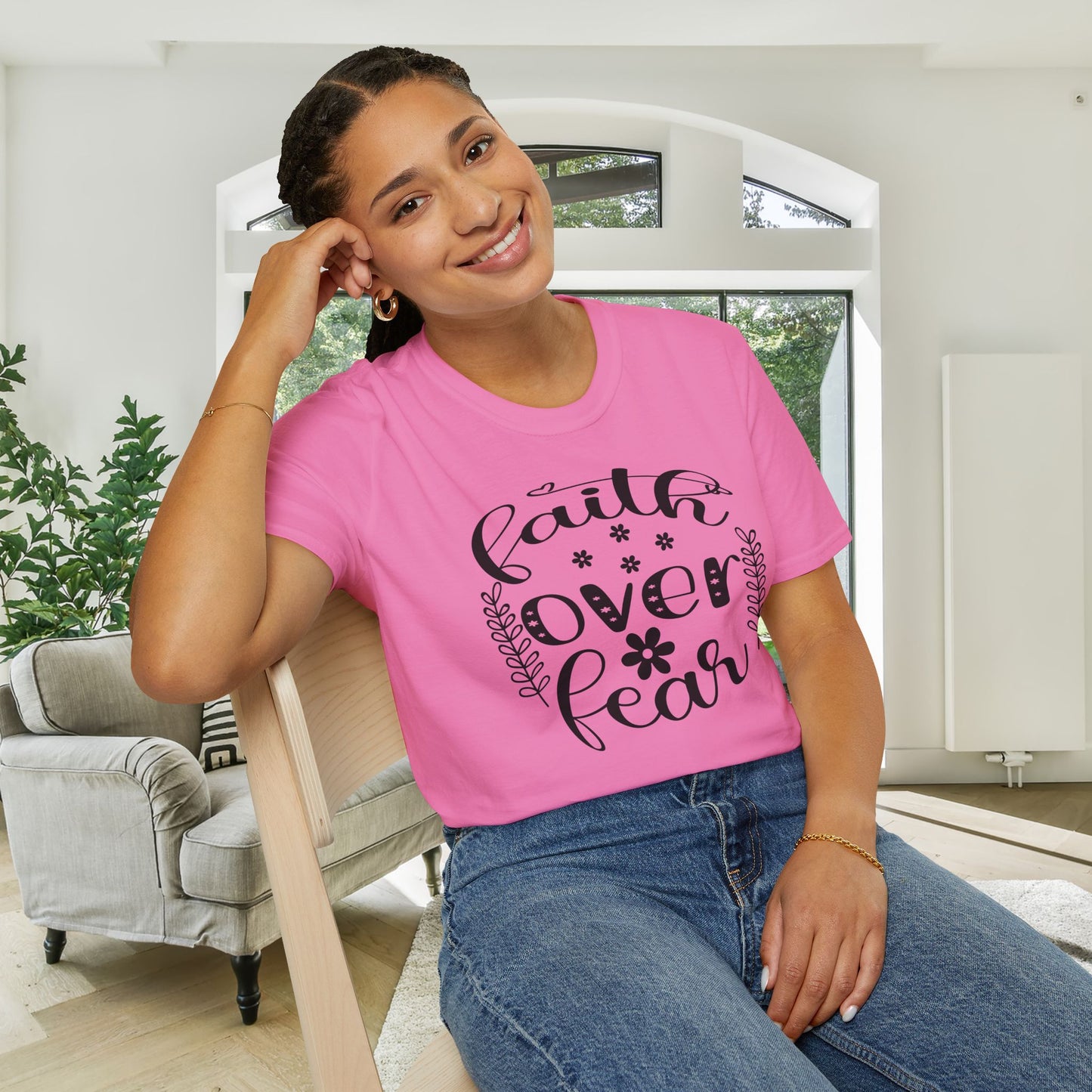 Faith Over Fear Adult T-shirt