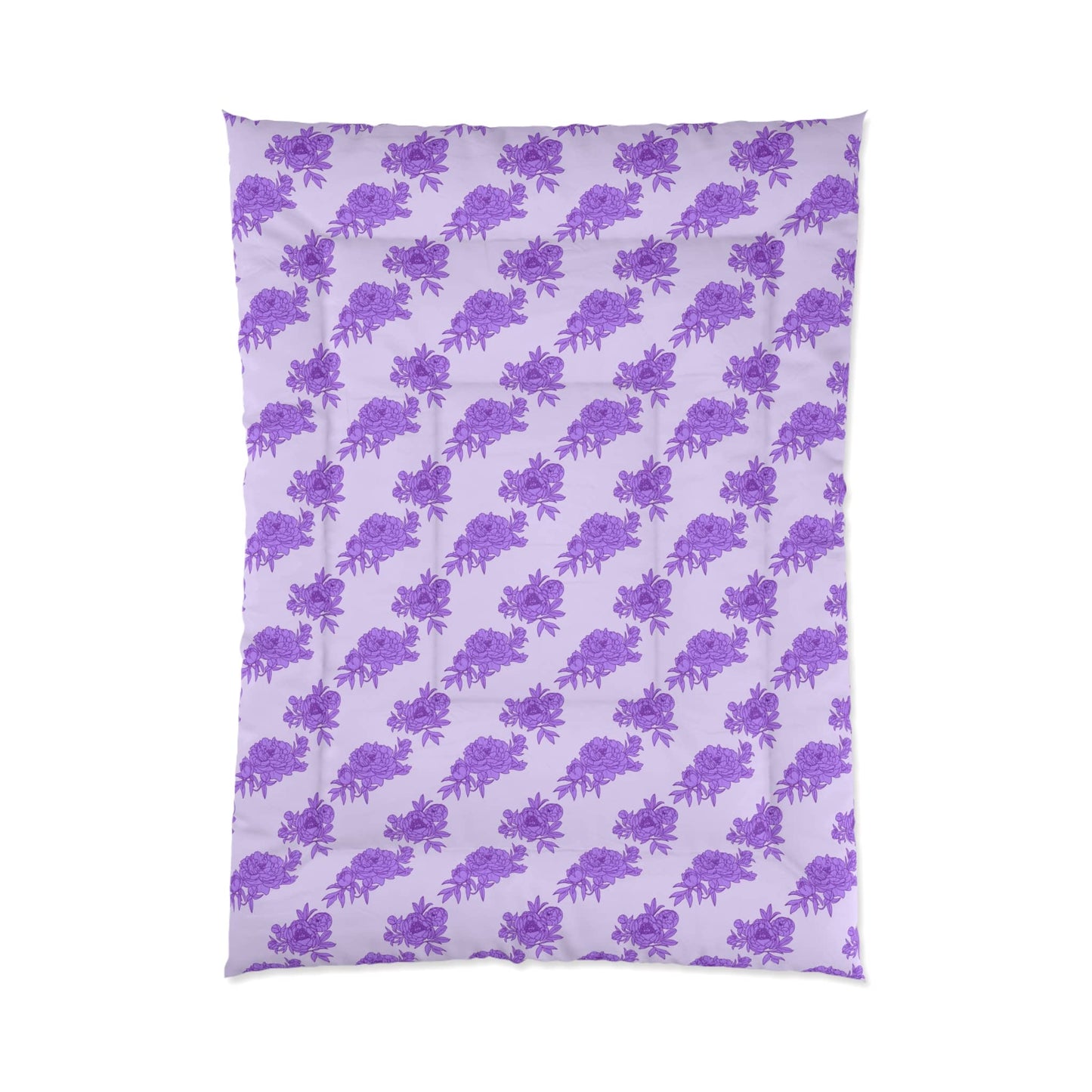 Royal Orchid Peonies Comforter