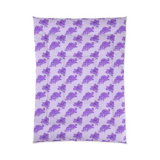 Royal Orchid Peonies Comforter