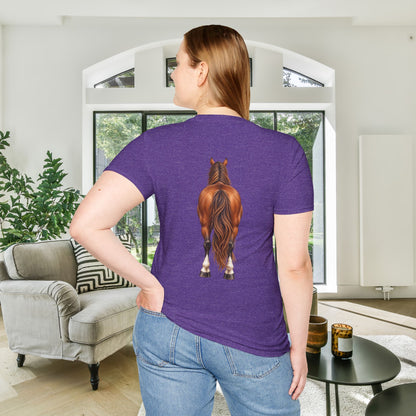 ""Front to Back Horse Lover Adult T-shirt