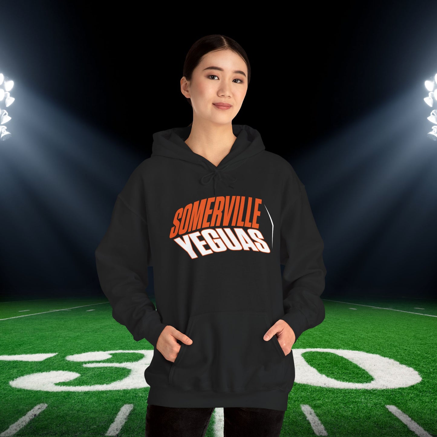 Somerville Yeguas (Angled) Adult Heavy Blend™ Hooded Sweatshirt
