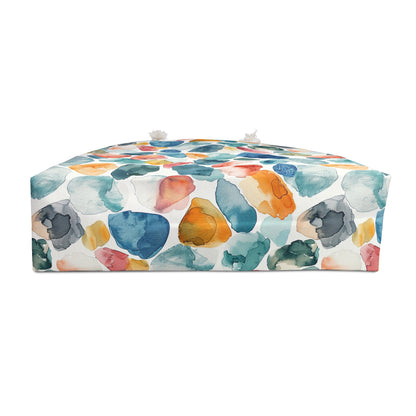 Watercolor Pebble Terrazzo Weekender Bag