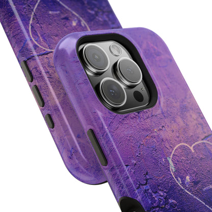 Purple Heart Wall MagSafe® Compatible Tough Case for iPhone