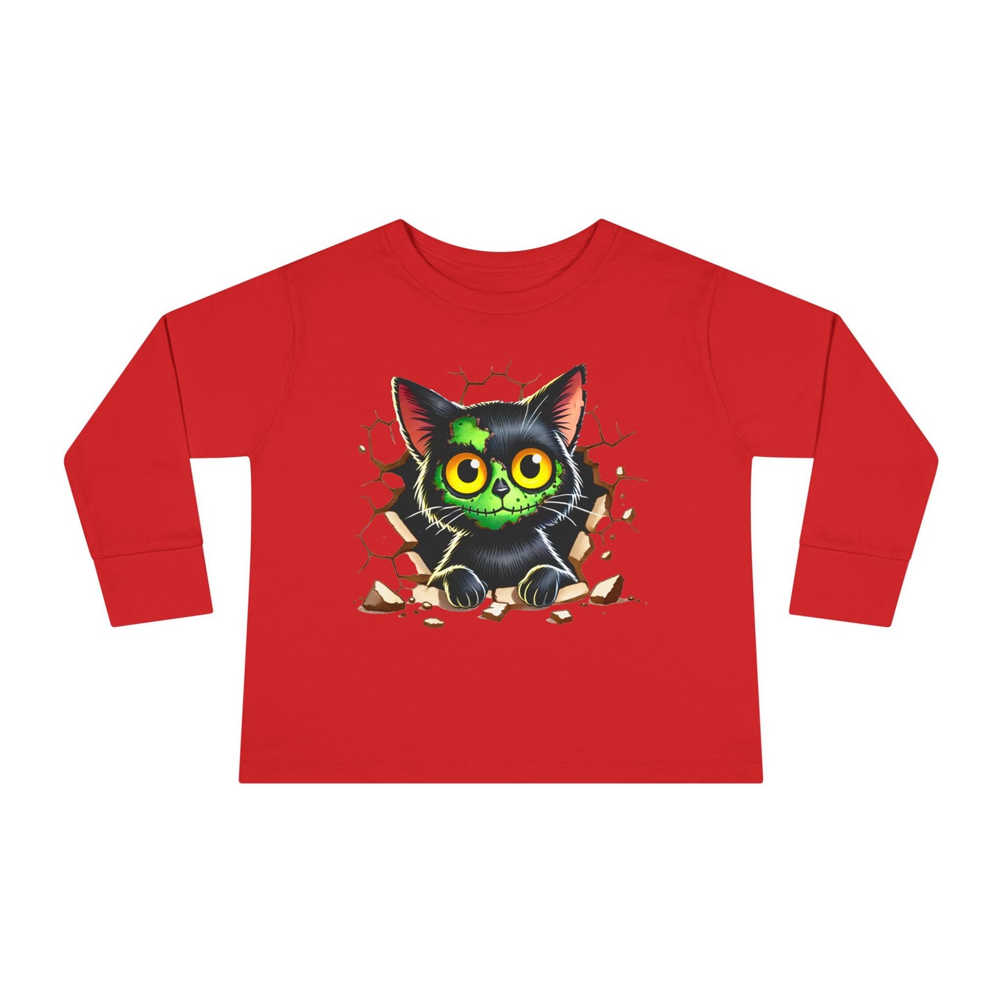 Zombie Kitty Toddler Long Sleeve Tee
