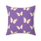 Lavender Flutter Throw Pillow