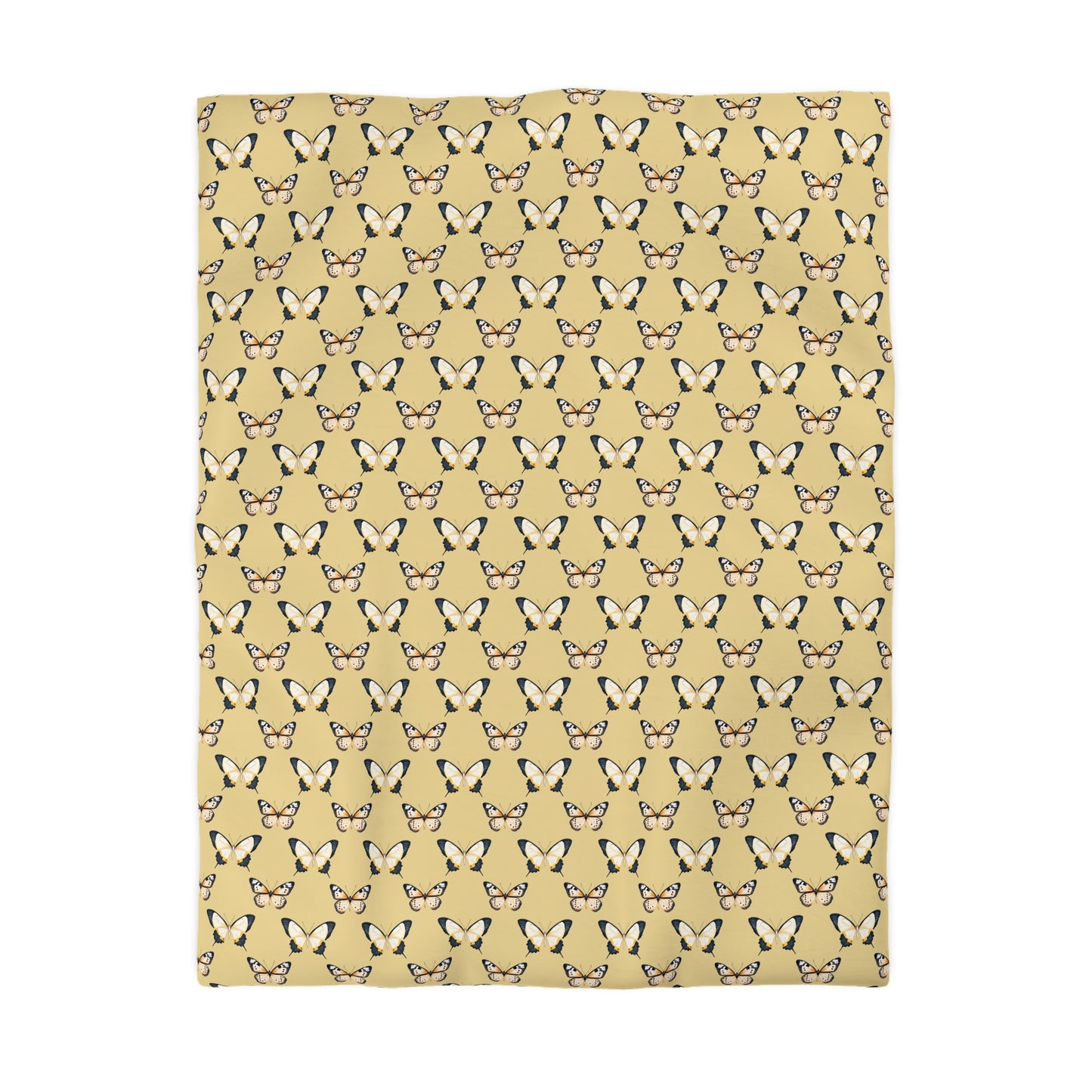 Golden Flutter Microfiber Duvet Cover