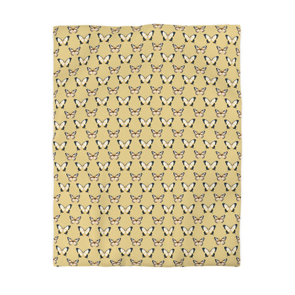 Golden Flutter Microfiber Duvet Cover