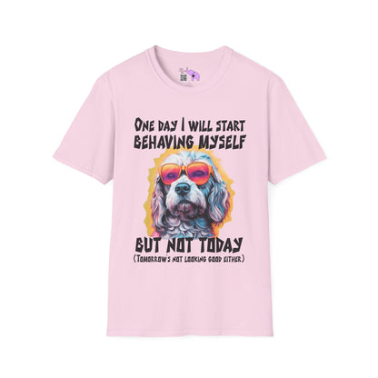 One Day I Will Start Behaving Myself... Adult T-shirt
