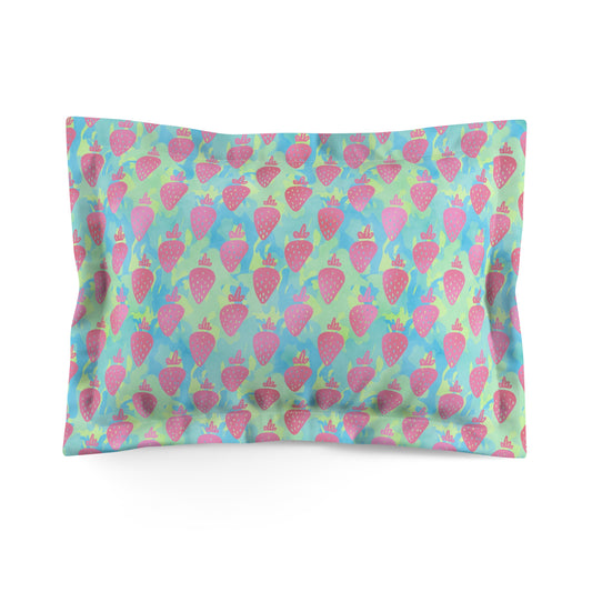 Strawberry Breeze Microfiber Pillow Sham