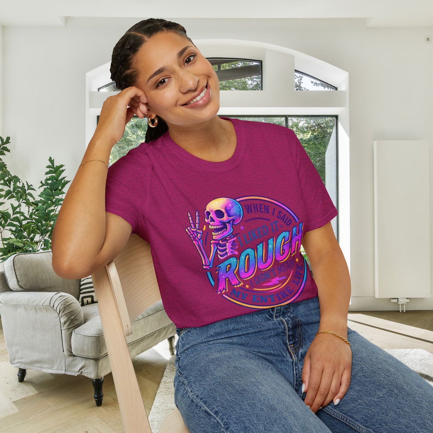 When I Said I Liked It Rough I Didn't Mean My Entire Life Adult T-shirt