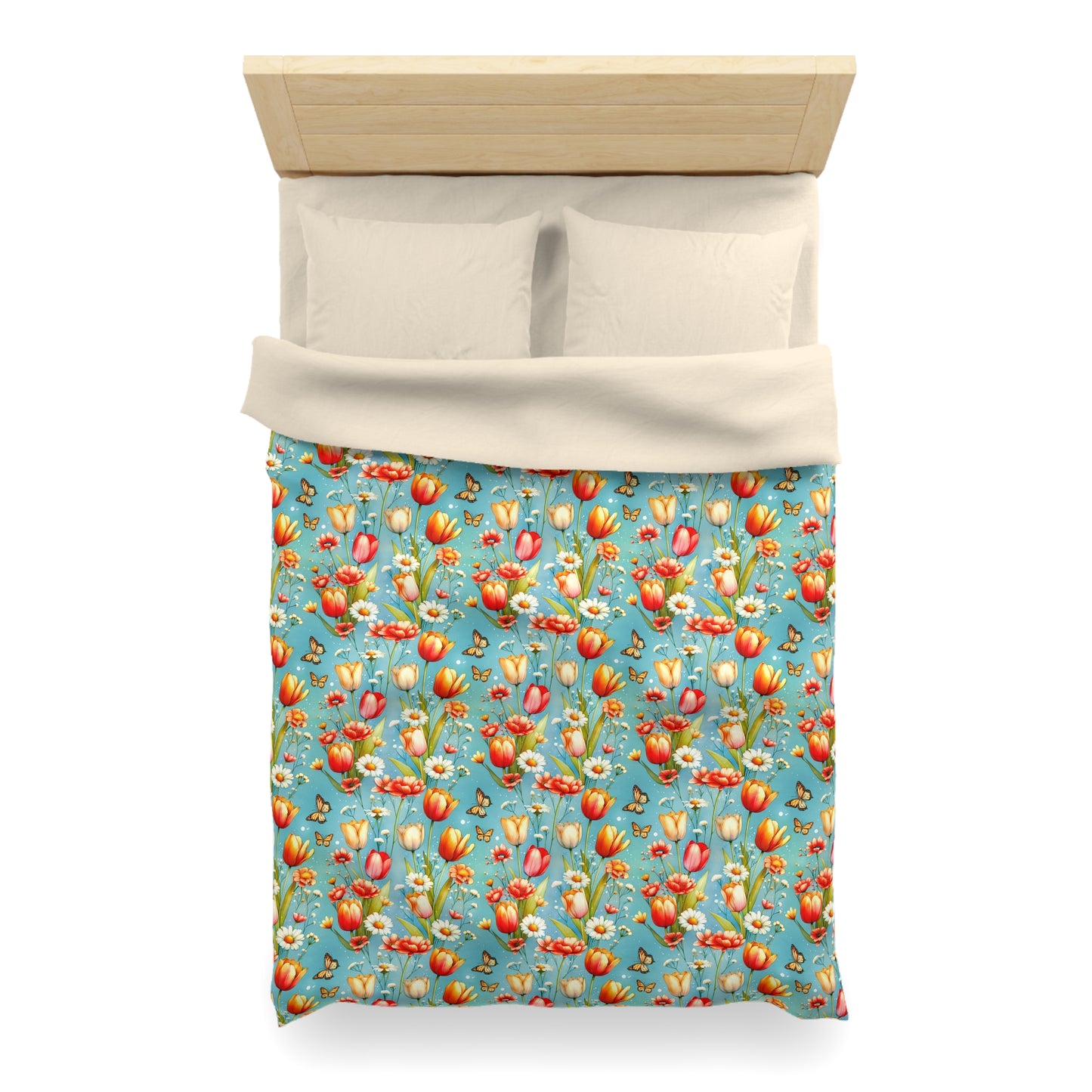 Butterfly Bloom Microfiber Duvet Cover
