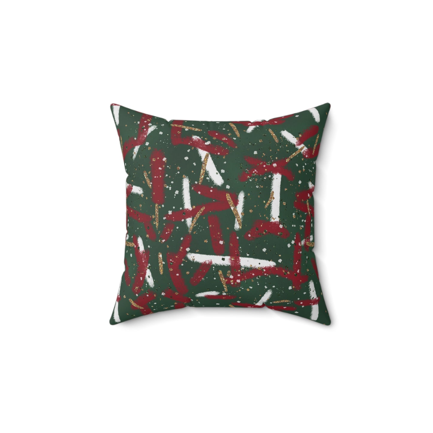 Holiday Brushstrokes Throw Pillow
