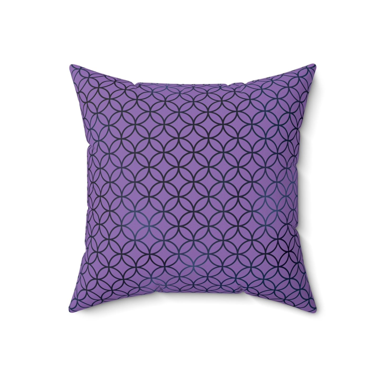 Geometric Circles & Diamonds Throw Pillow