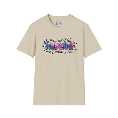 Aquarius Street Art Adult T-shirt