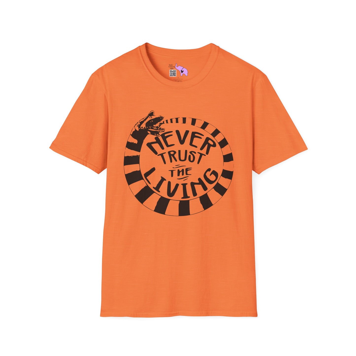 Never Trust The Living Beetlejuice Adult T-shirt