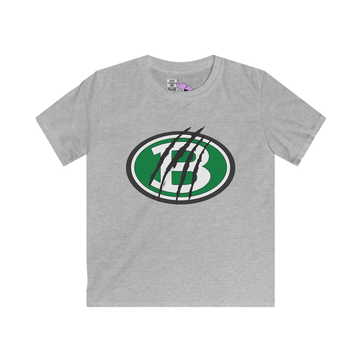 Brenham ISD Logo w/Claw Marks Youth Softstyle Tee