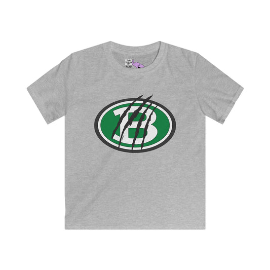 Brenham ISD Logo w/Claw Marks Youth Softstyle Tee