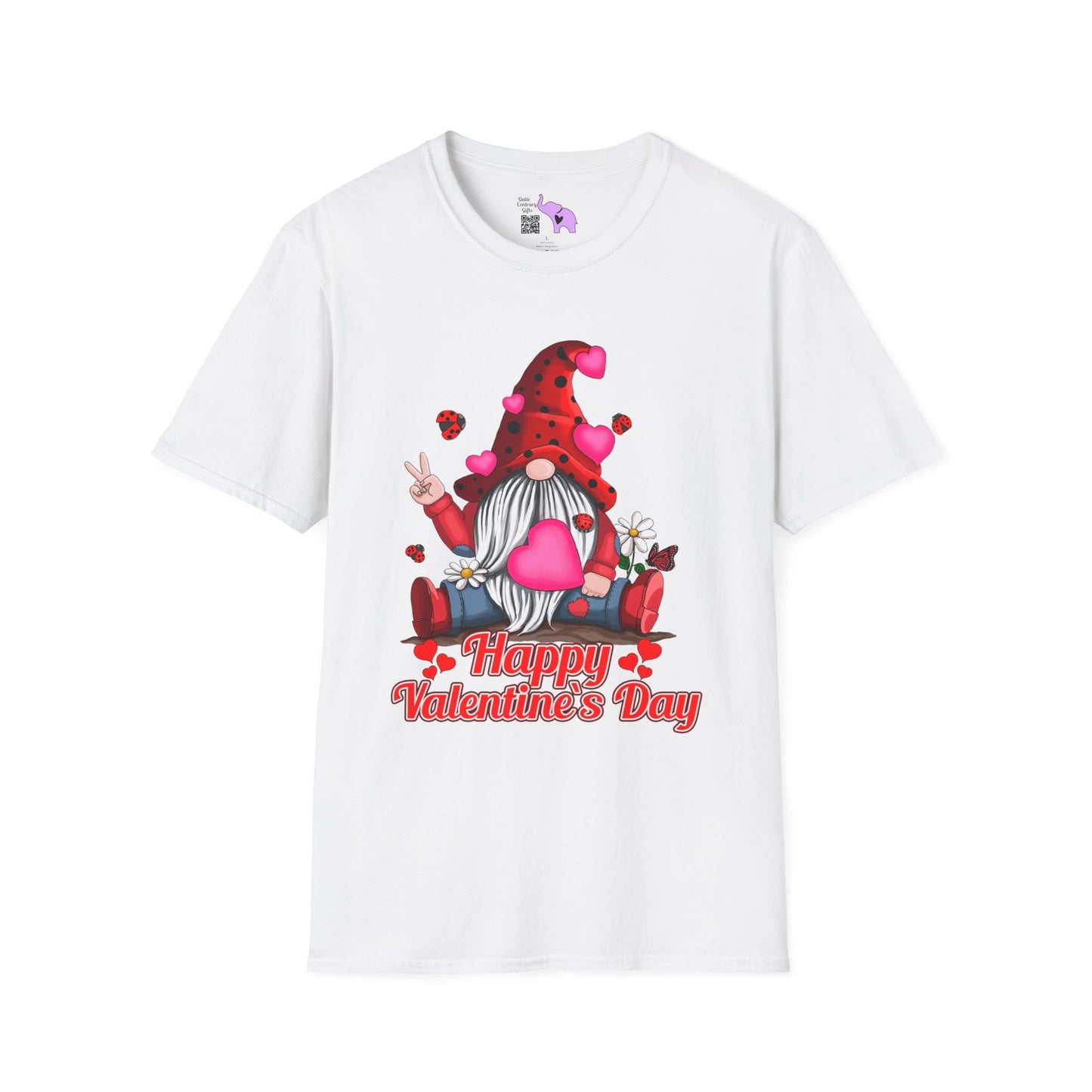 Happy Valentine's Day Gnome Adult T-shirt
