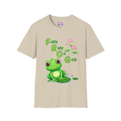 Fully Rely On God Frog Meaning Adult T-shirt