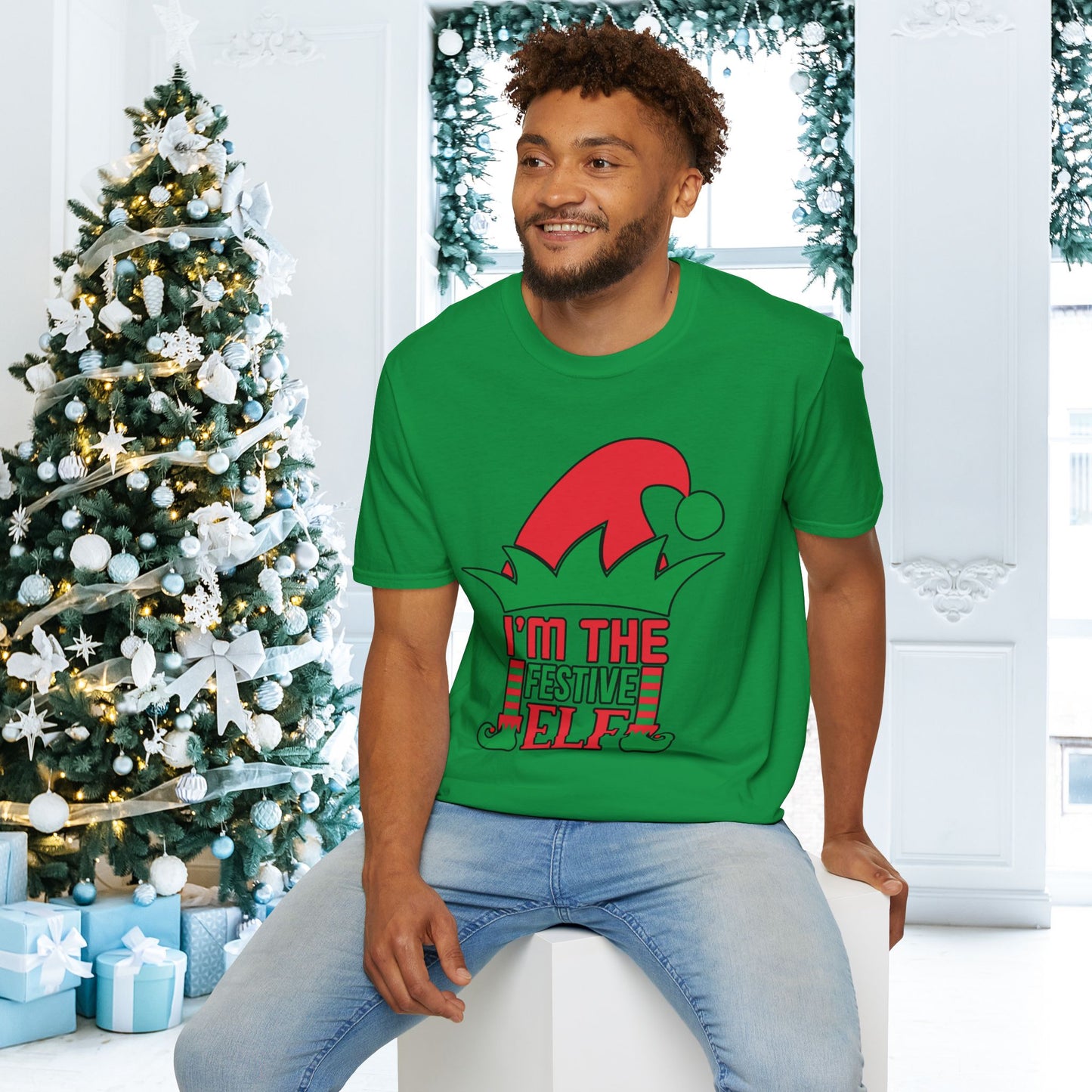 I'm The Festive Elf Adult T-shirt