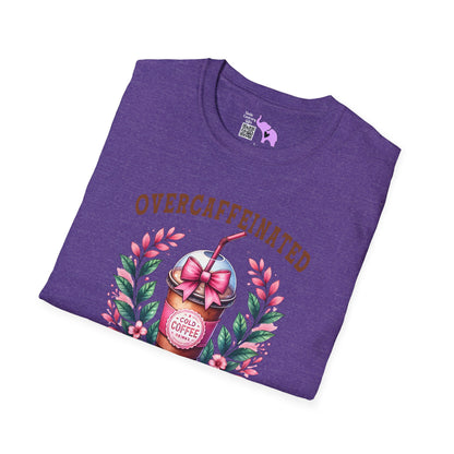 Overcaffeinated Mom's Club Adult T-shirt