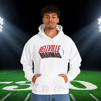 Bellville Brahmas (Angled) Adult Heavy Blend™ Hooded Sweatshirt
