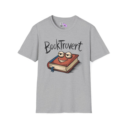 Booktrovert (Cartoonish Book) Adult T-shirt