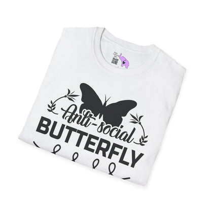 Anti-Social Butterfly Adult T-shirt