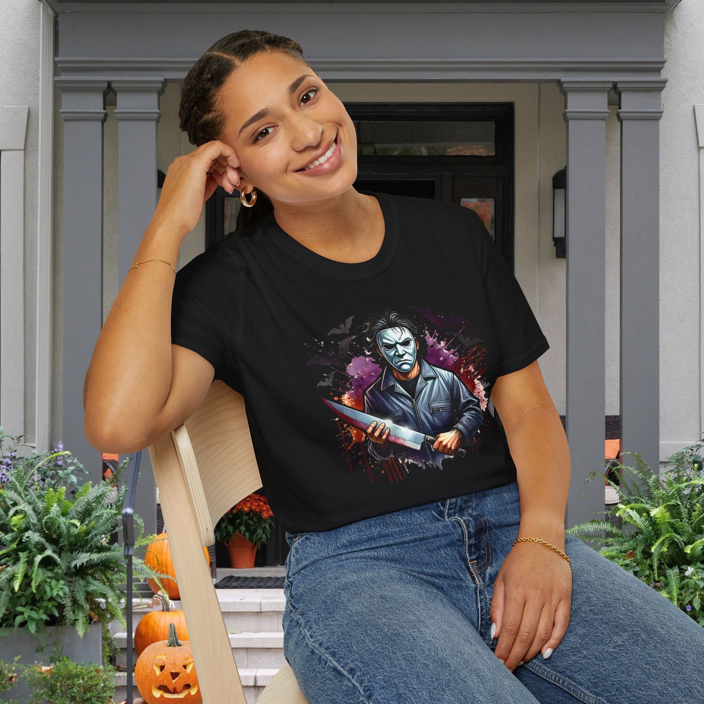 Halloween Slasher Adult T-shirt