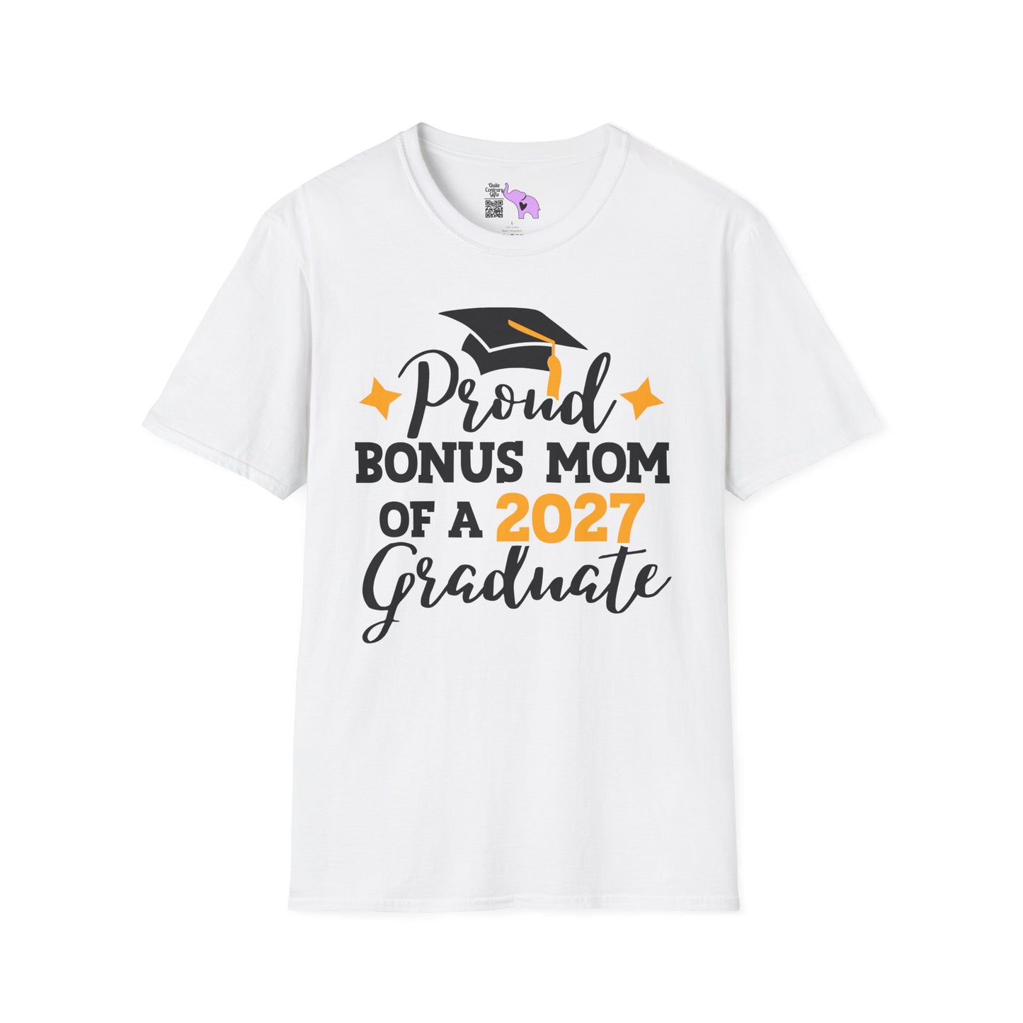 Proud Bonus Mom of a 2027 Graduate Adult T-shirt