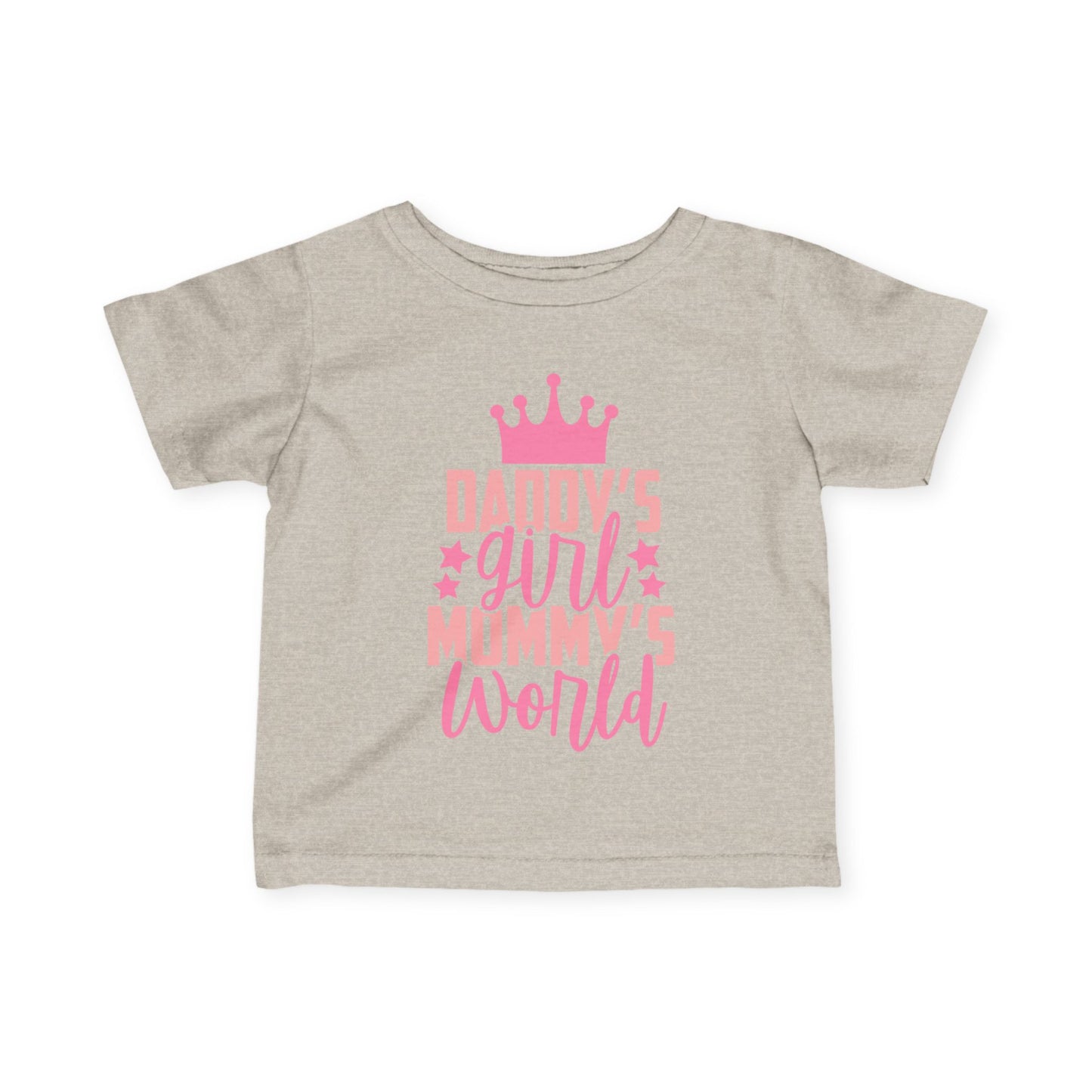 Daddy's Girl Mommy's World Infant Soft T-Shirt