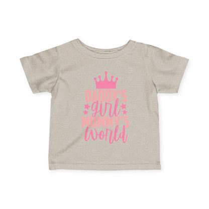 Daddy's Girl Mommy's World Infant Soft T-Shirt