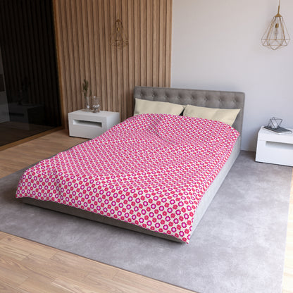 Rosy Star Garden Microfiber Duvet Cover