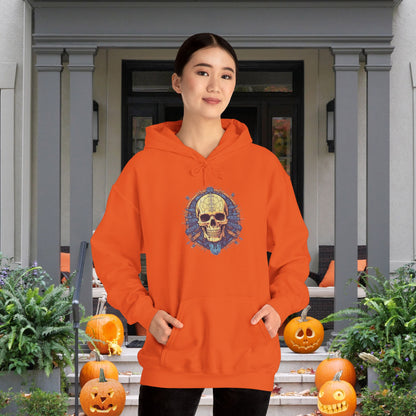 Creepy Skull 3 Heavy Blend™ Hooded Sweatshirt