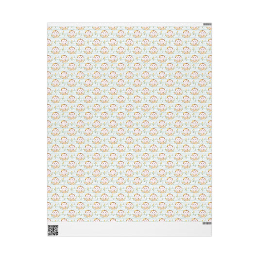 Monkeys in Bloom Wrapping Paper