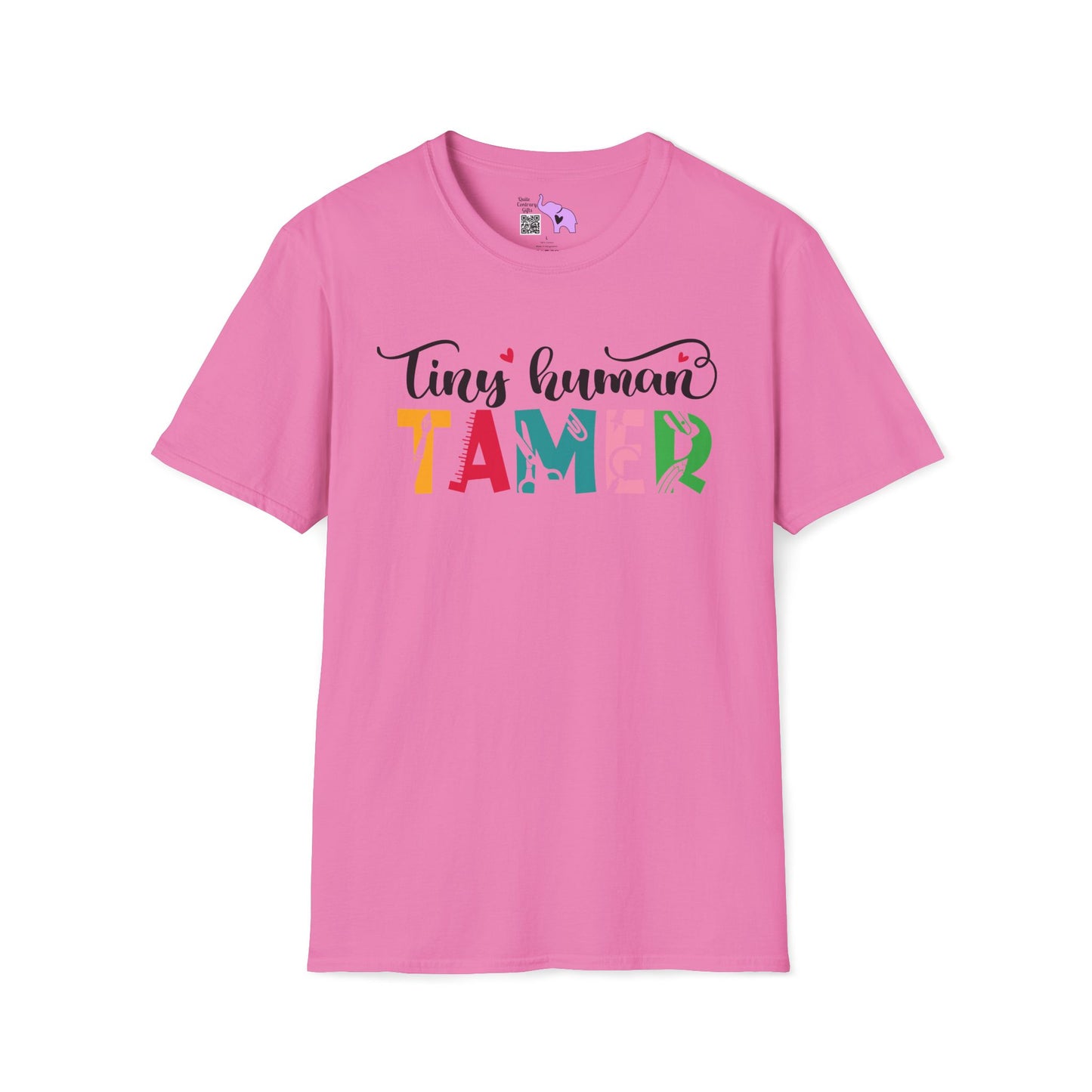 Tiny Human Tamer (Teacher) Adult T-shirt