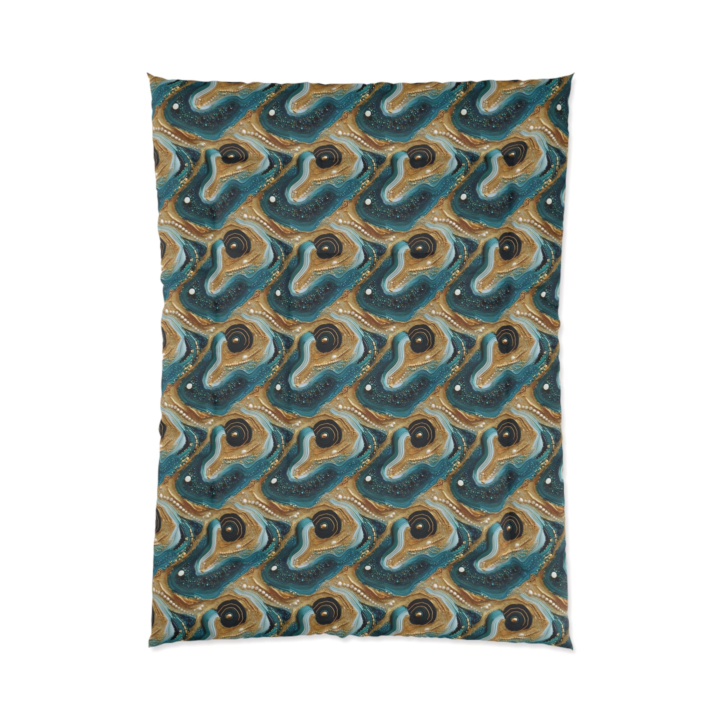 Gilded Ocean Veins Basic Bedding Set