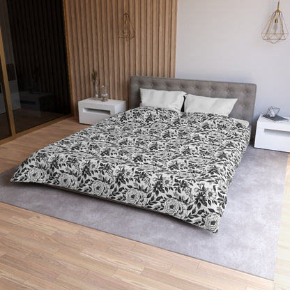 Whispering Blooms Microfiber Duvet Cover