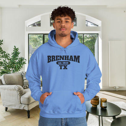 Brenham Tx Est. 1844 Adult Heavy Blend™ Hoodie